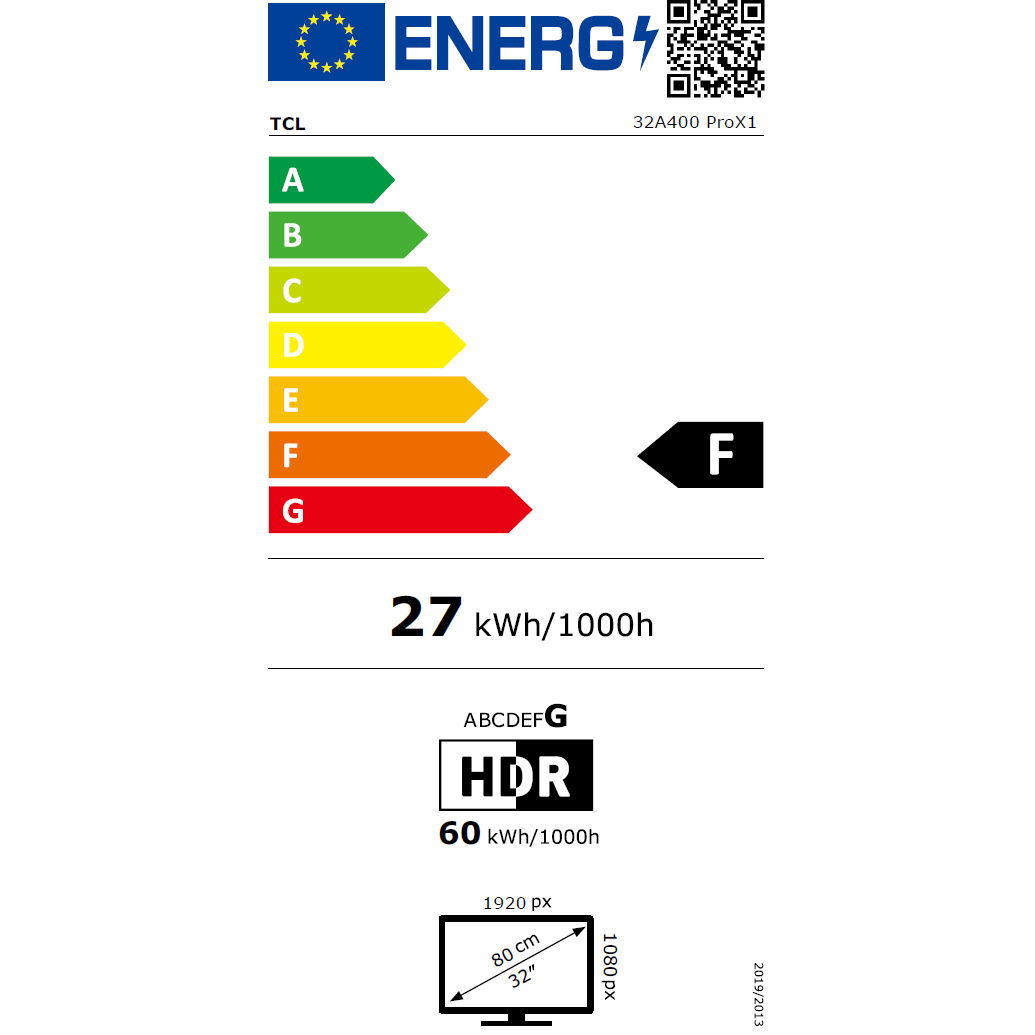 Televizor TCL QLED Art 32A400 Pro, 80 cm, Smart Google TV, Full HD, Clasa E (Model 2026)