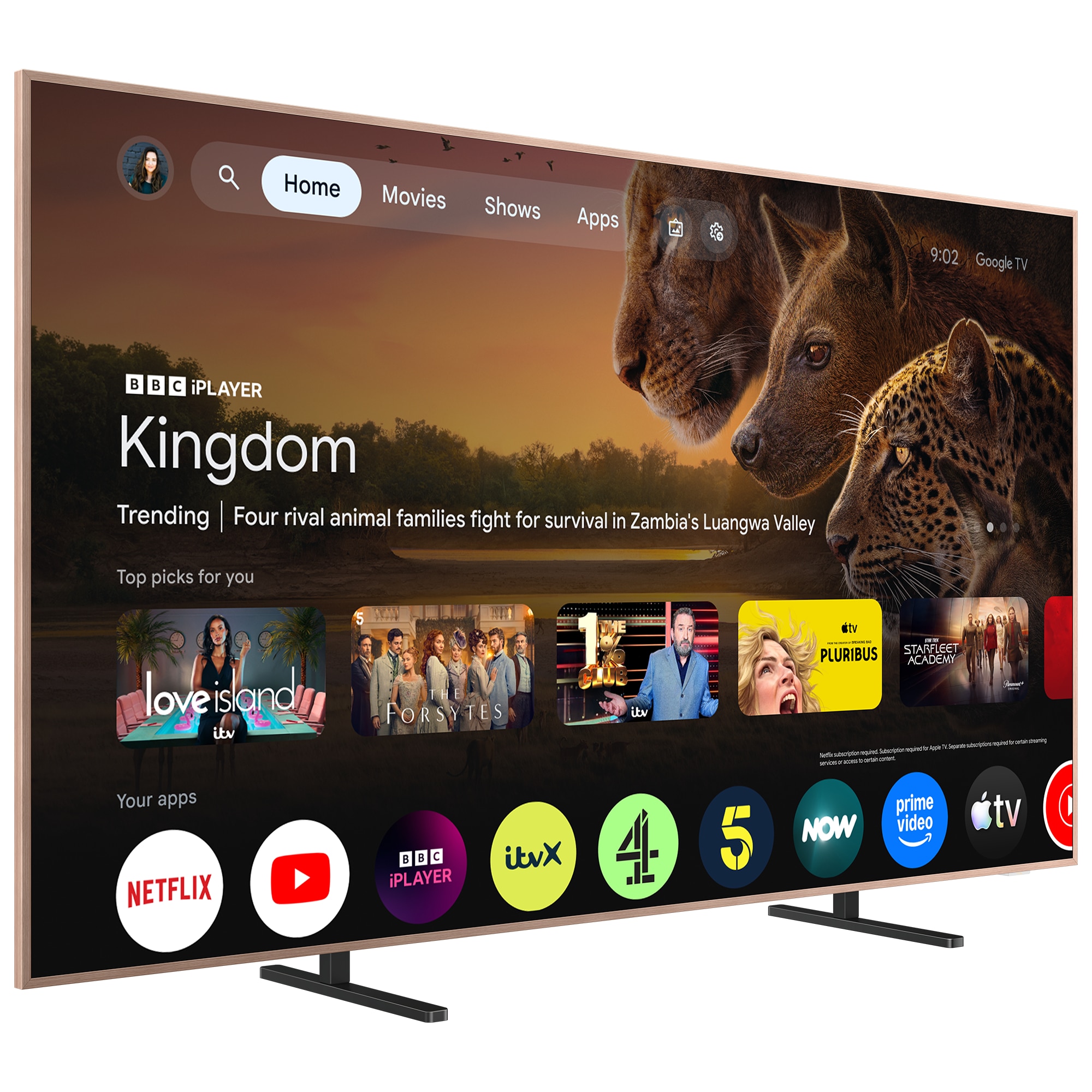 Televizor TCL MiniLed Art 55A400 Pro, 139 cm, Smart Google TV, 4K Ultra HD, 144Hz, Clasa E (Model 2026)