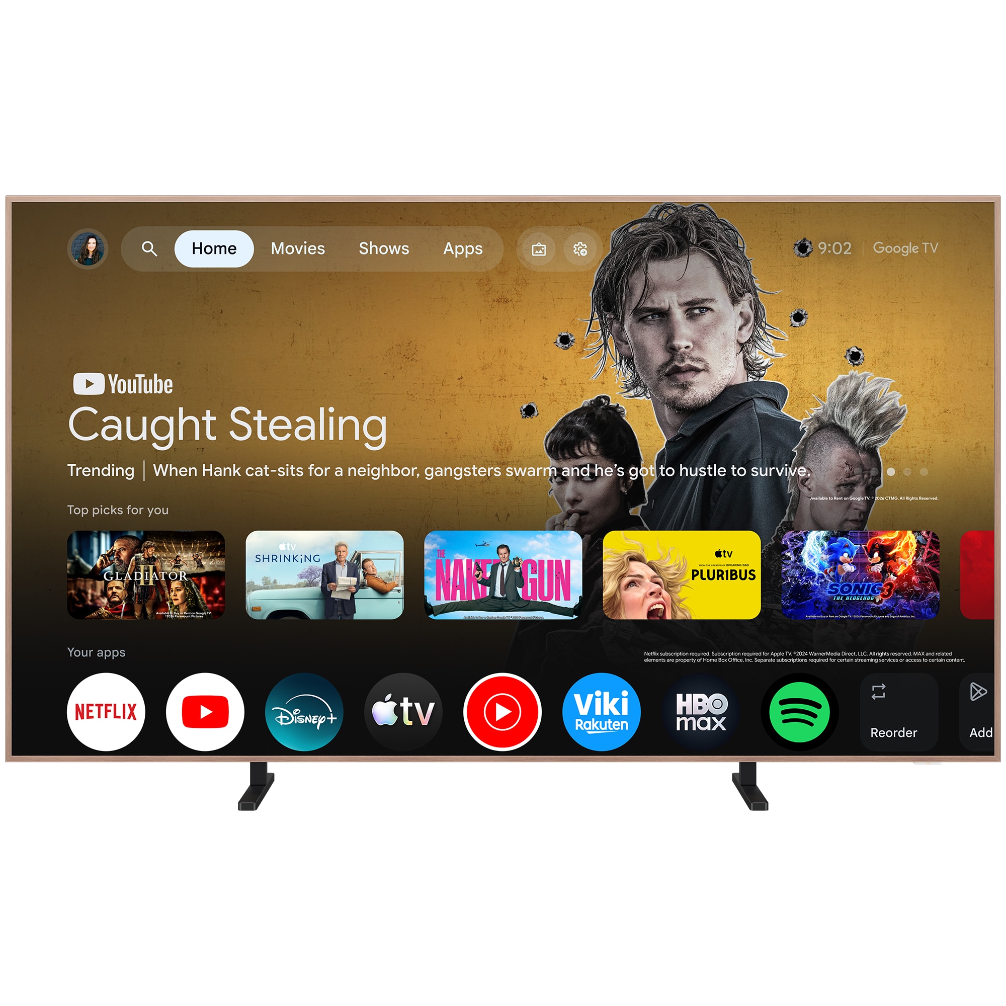 Televizor TCL MiniLed Art 55A400 Pro, 139 cm, Smart Google TV, 4K Ultra HD, 144Hz, Clasa E (Model 2026)