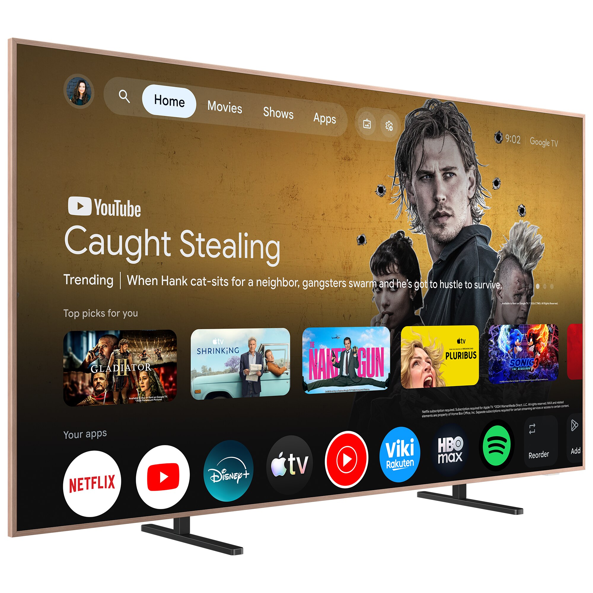 Televizor TCL MiniLed Art 55A400 Pro, 139 cm, Smart Google TV, 4K Ultra HD, 144Hz, Clasa E (Model 2026)