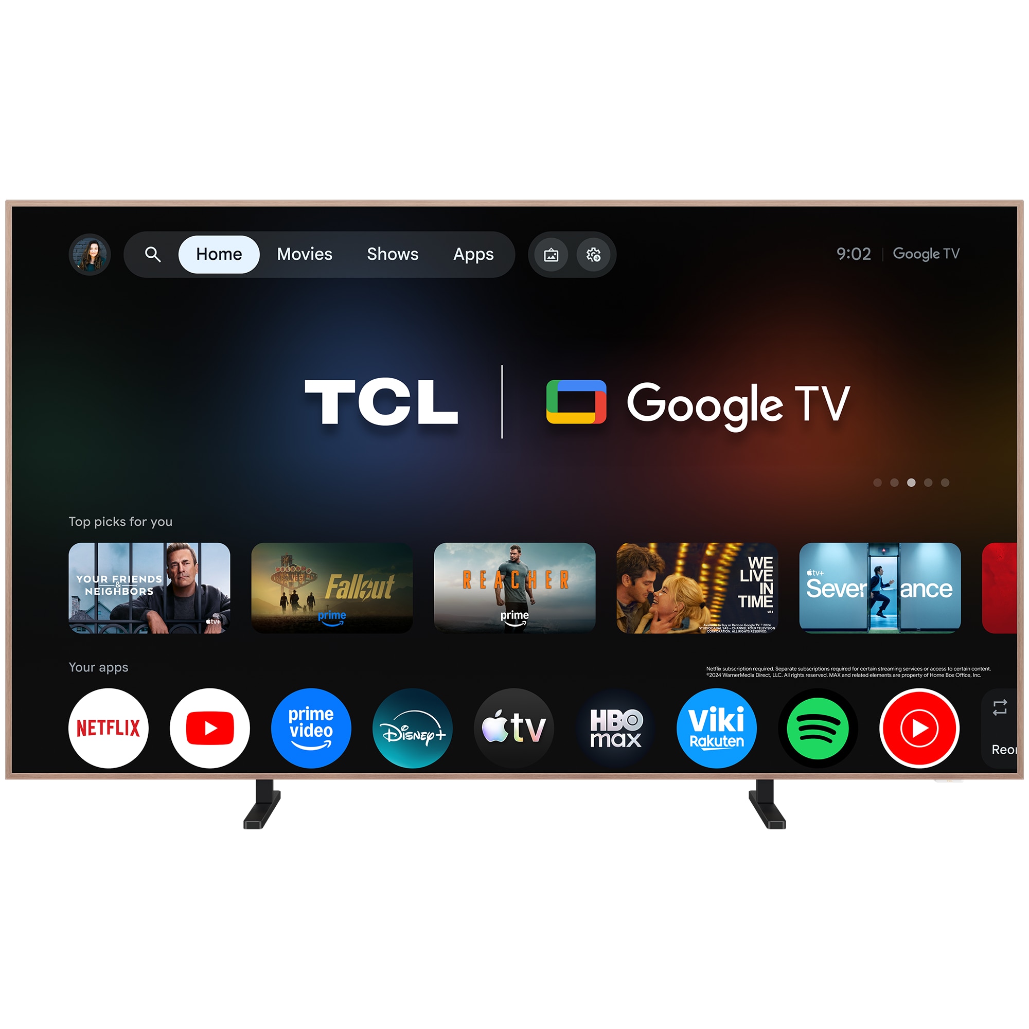 Televizor TCL MiniLed Art 75A400 Pro, 189 cm, Smart Google TV, 4K Ultra HD, 144Hz, Clasa E (Model 2026)