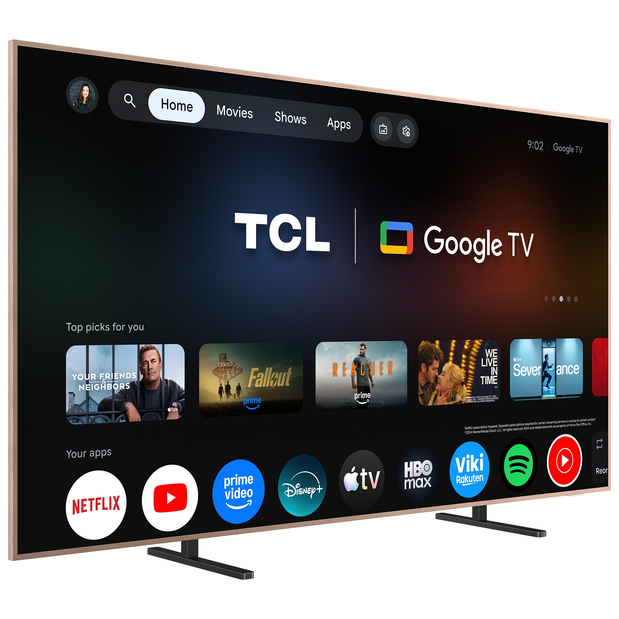 Televizor TCL MiniLed Art 55A400 Pro, 139 cm, Smart Google TV, 4K Ultra HD, 144Hz, Clasa E (Model 2026)
