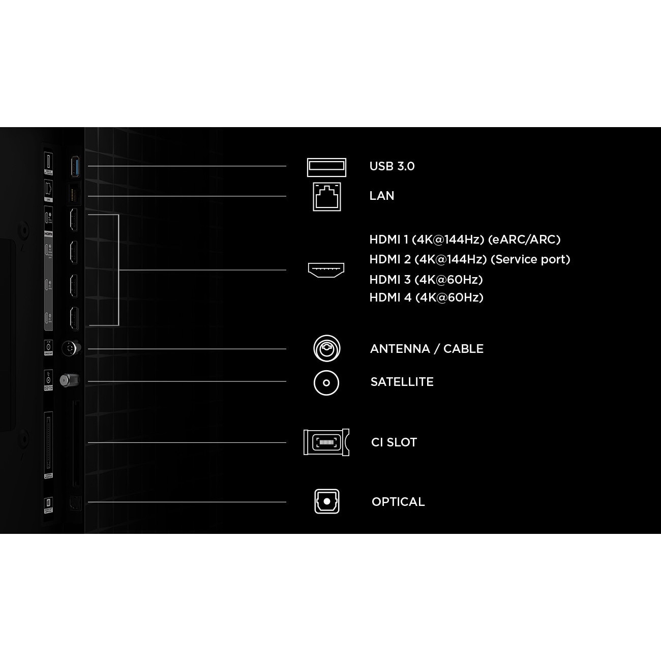 Televizor TCL MiniLed Art 75A400 Pro, 189 cm, Smart Google TV, 4K Ultra HD, 144Hz, Clasa E (Model 2026)