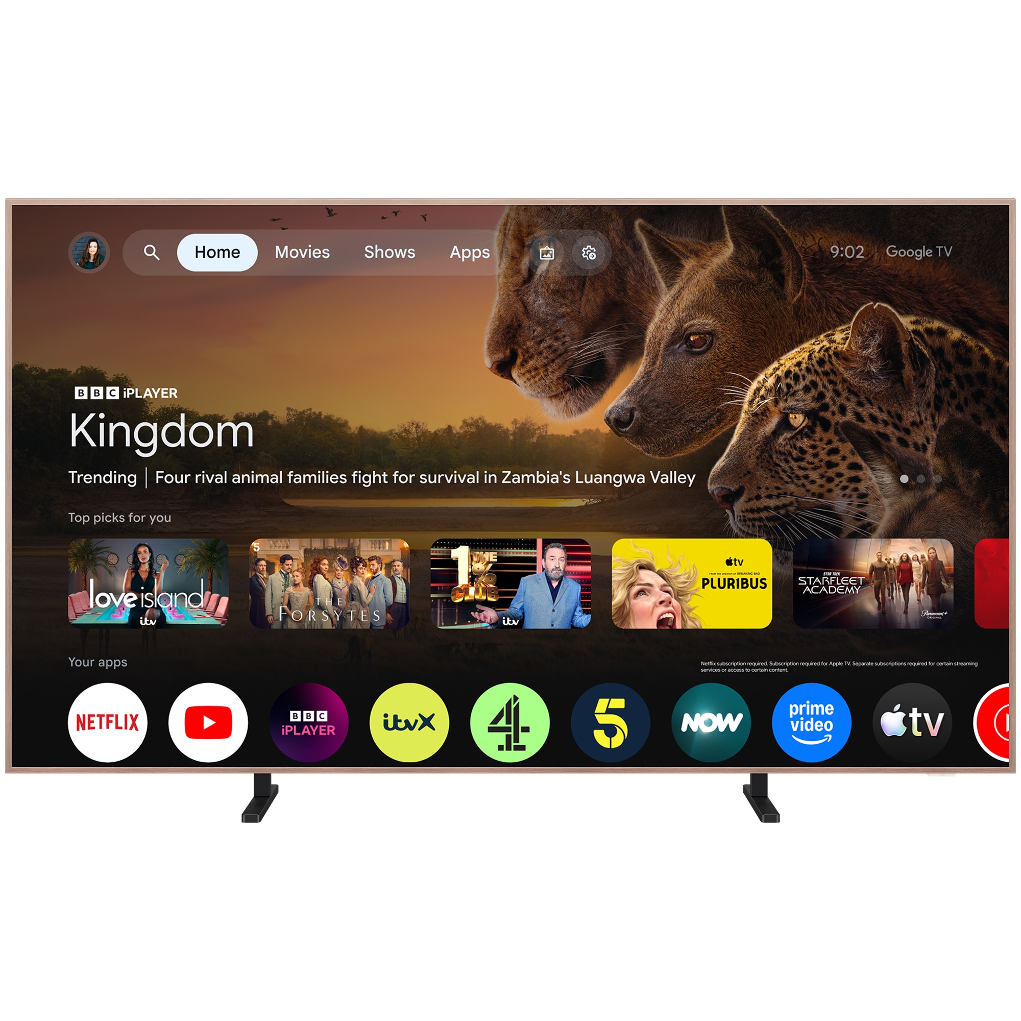 Televizor TCL MiniLed Art 75A400 Pro, 189 cm, Smart Google TV, 4K Ultra HD, 144Hz, Clasa E (Model 2026)