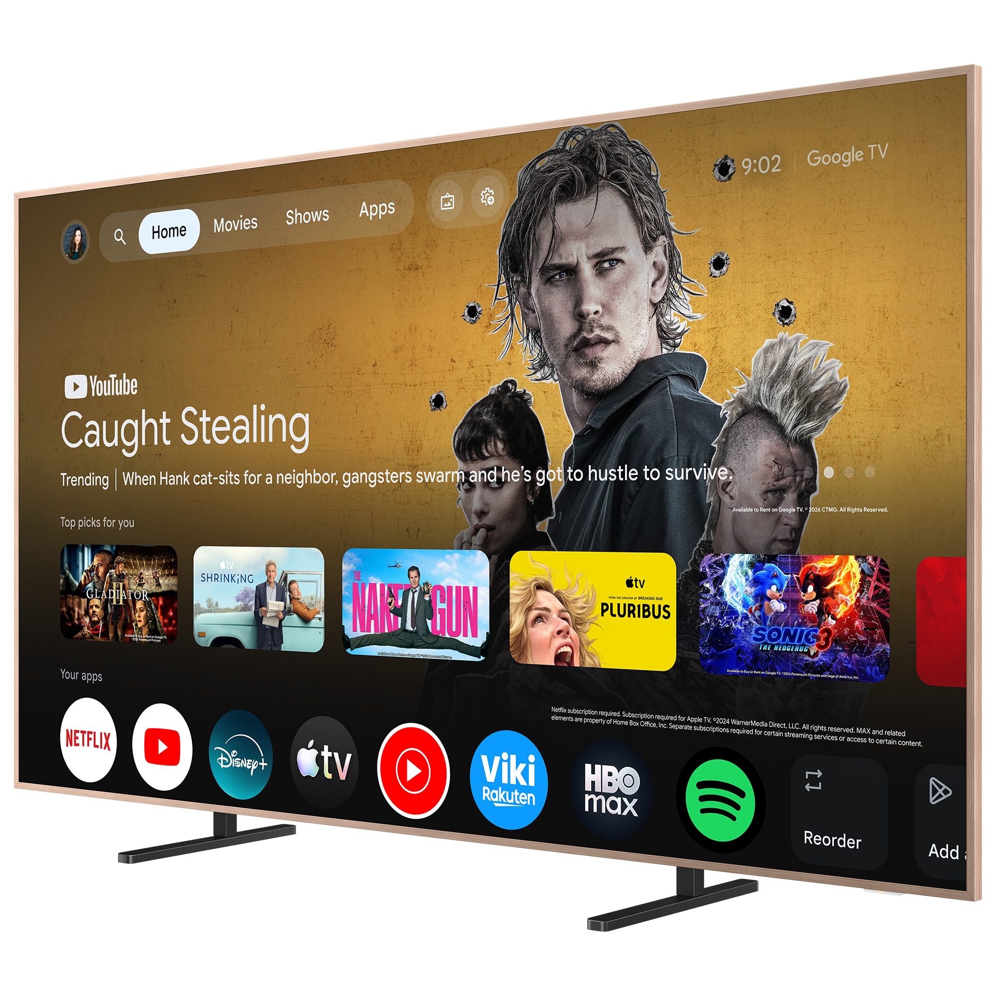 Televizor TCL MiniLed Art 55A400 Pro, 139 cm, Smart Google TV, 4K Ultra HD, 144Hz, Clasa E (Model 2026)