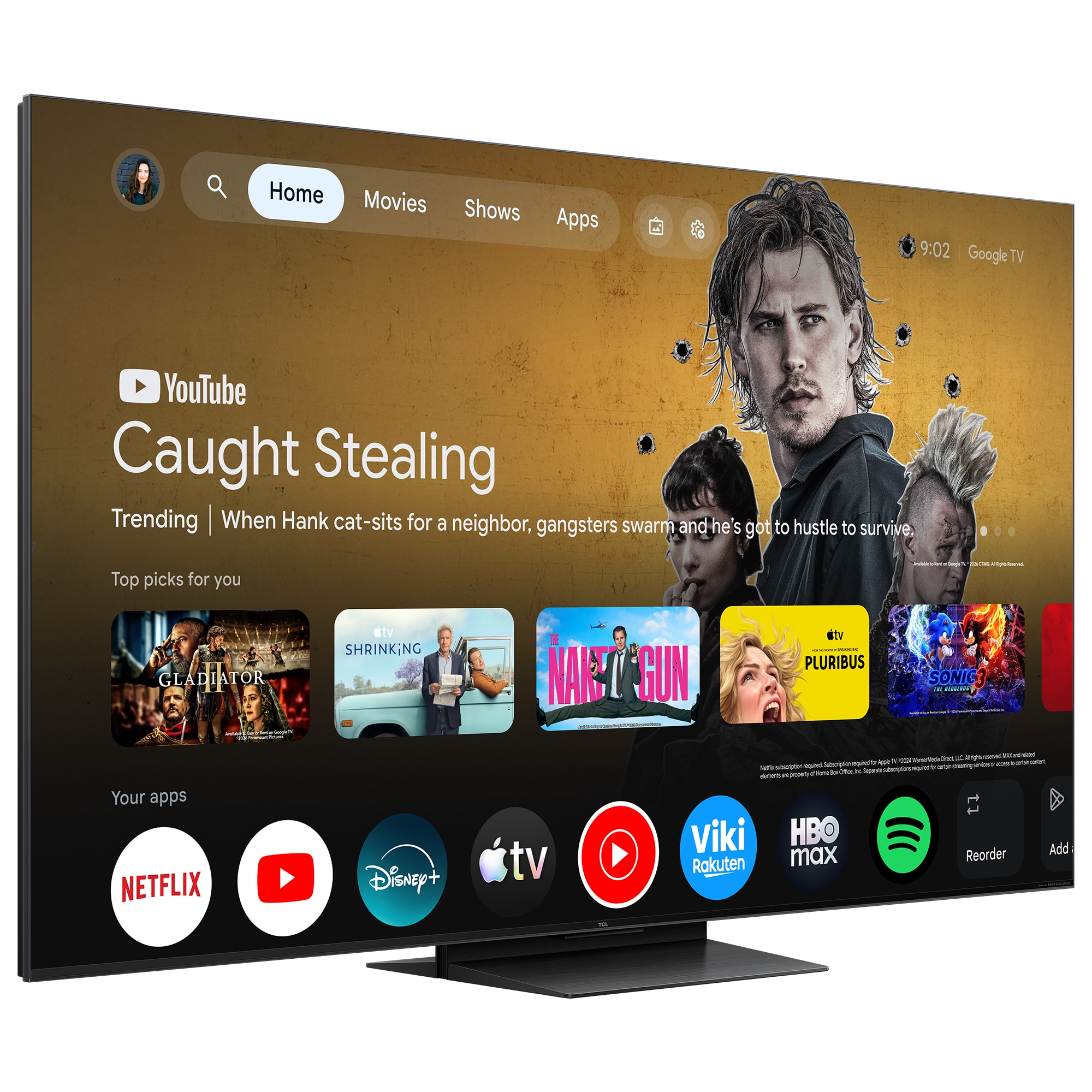 Televizor TCL LED 75P6L, 189 cm, Smart Google TV, 4K Ultra HD, Clasa E (Model 2026)