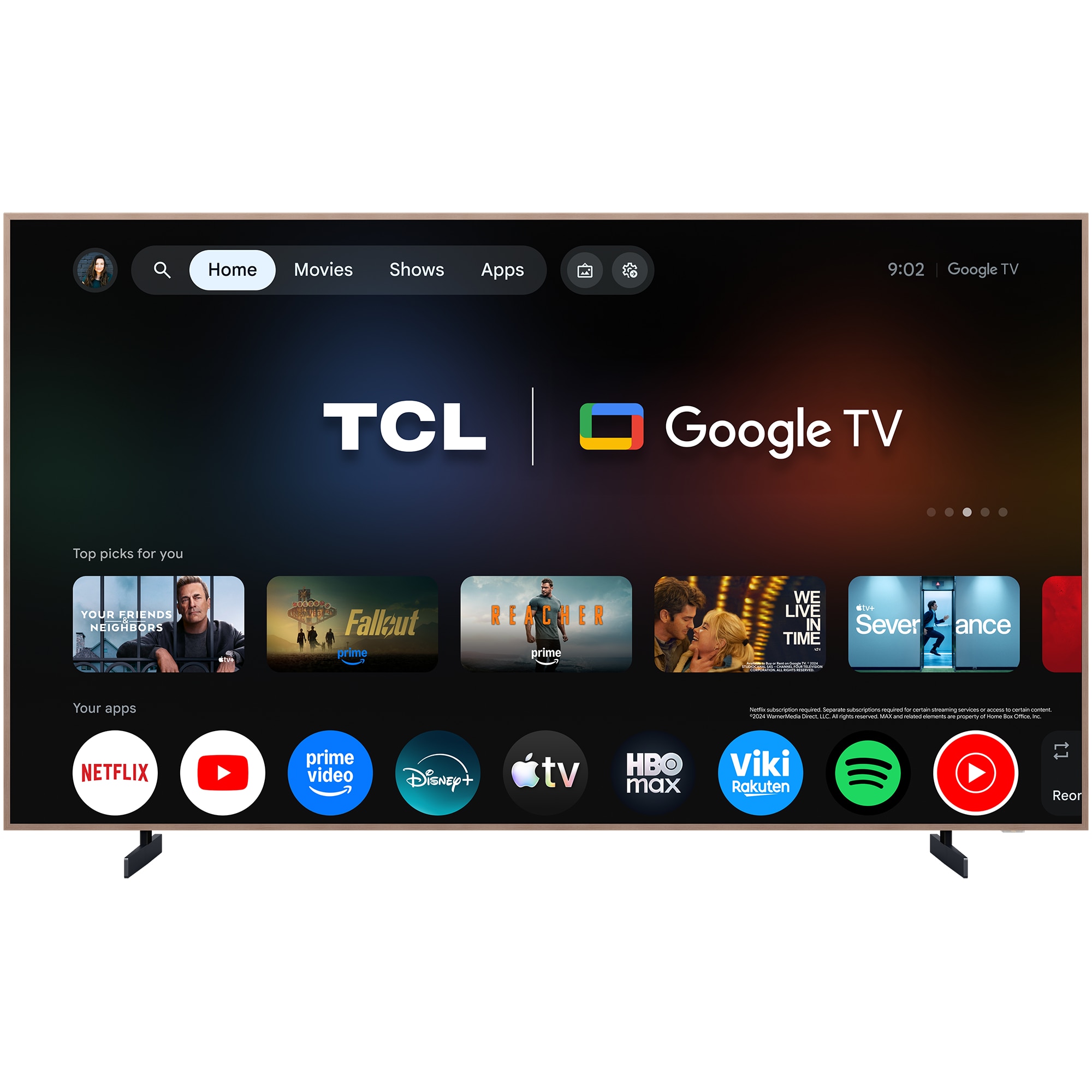 Televizor TCL MiniLed Art 98A400 Pro, 248 cm, Smart Google TV, 4K Ultra HD, 144Hz, Clasa E (Model 2026)