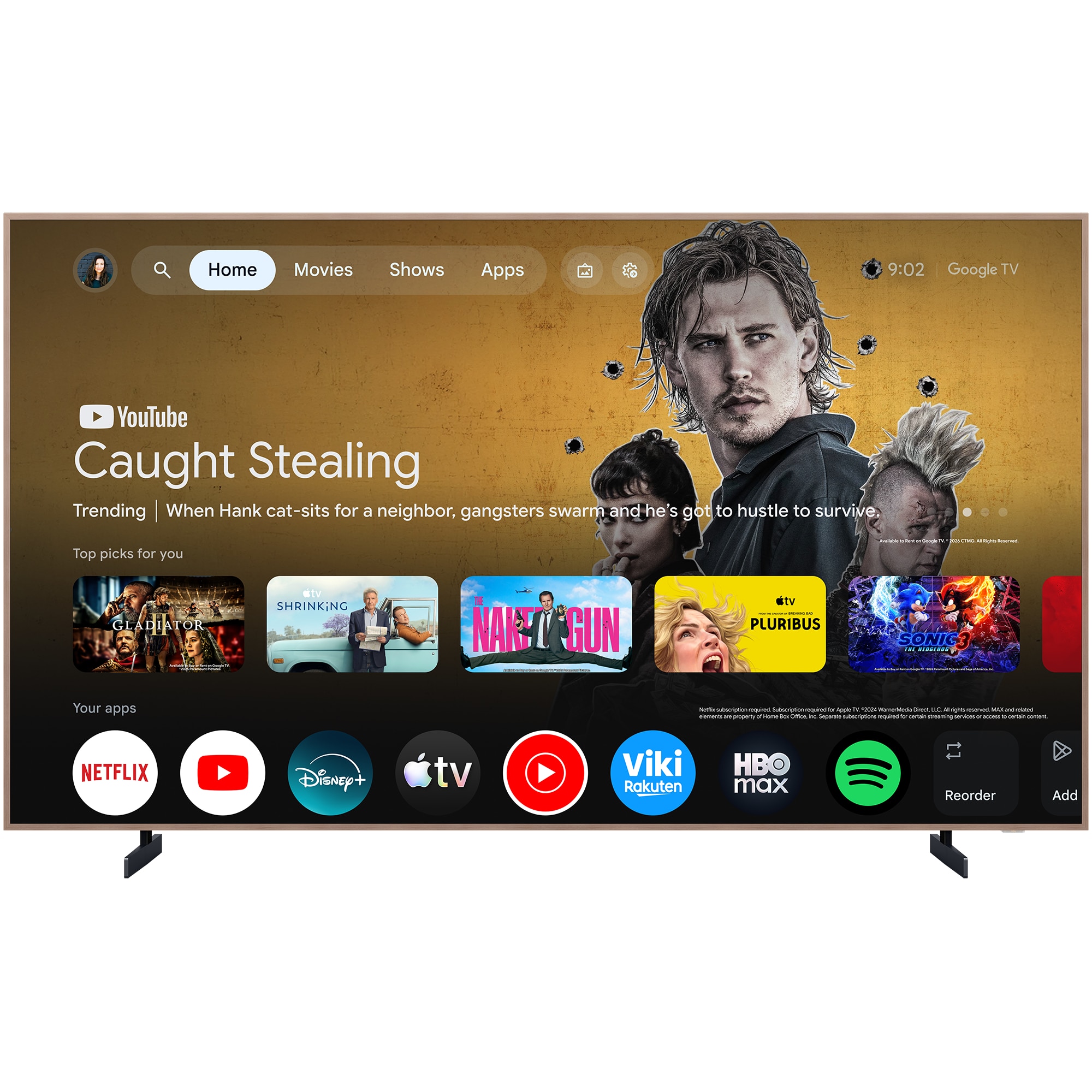 Televizor TCL MiniLed Art 98A400 Pro, 248 cm, Smart Google TV, 4K Ultra HD, 144Hz, Clasa E (Model 2026)