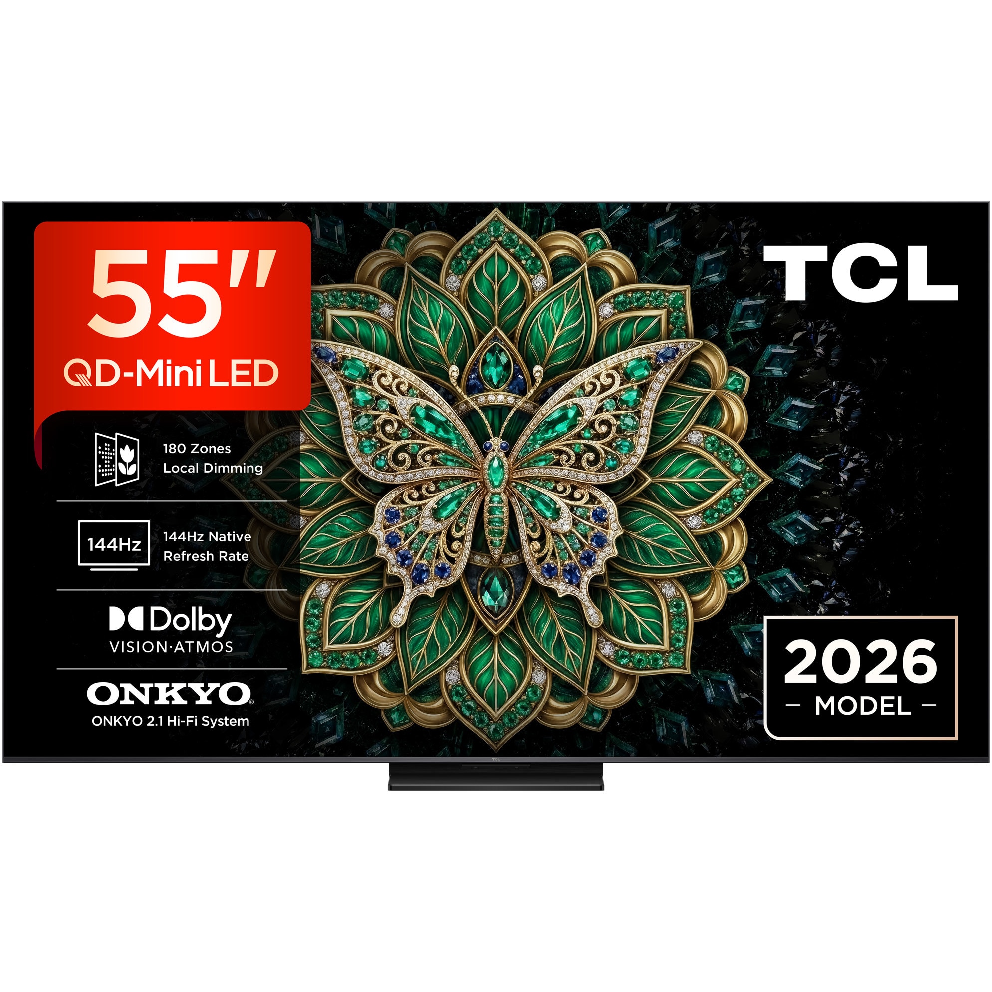 Televizor TCL MiniLed 55C845, 139 cm, Smart Google TV, 4K Ultra HD