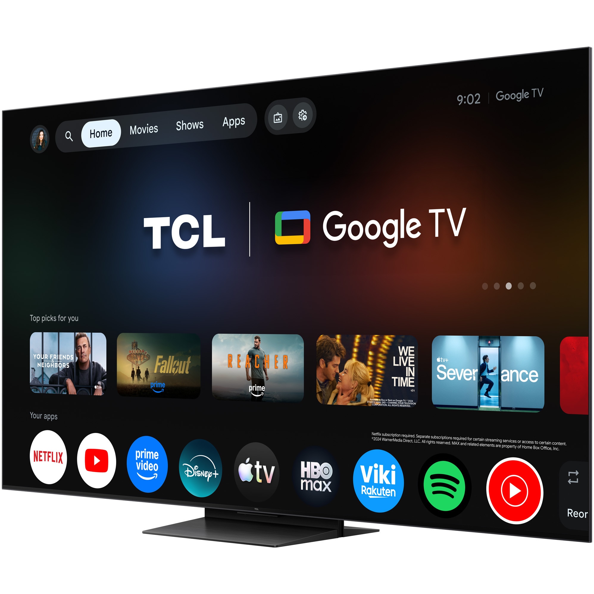 Televizor TCL RGB-MiniLed 75RM7L, 189 cm, Smart Google TV, 4K Ultra HD, 144Hz, Clasa E (Model 2026)