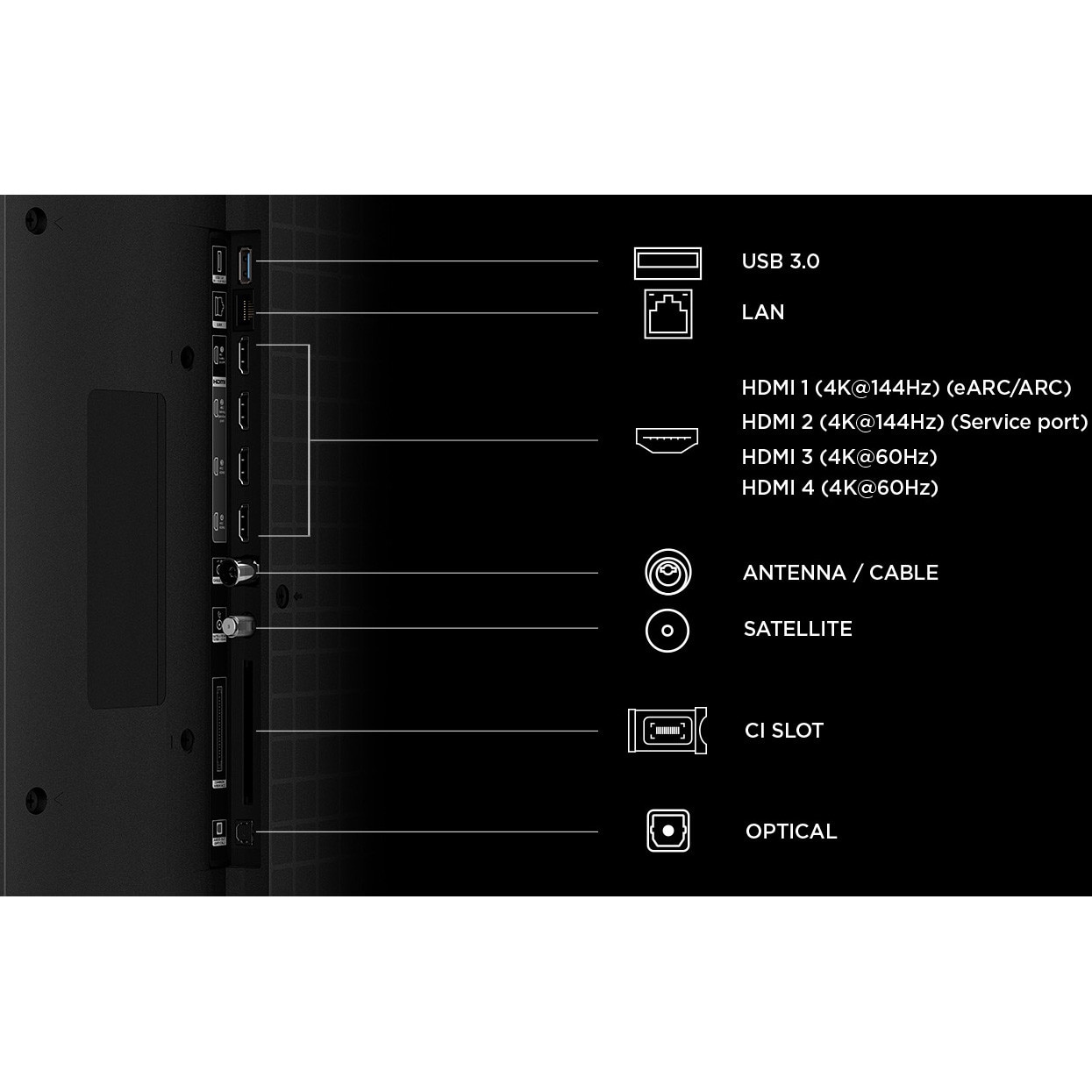 Televizor TCL RGB-MiniLed 98RM7L, 248 cm, Smart Google TV, 4K Ultra HD, 144Hz, Clasa D (Model 2026)