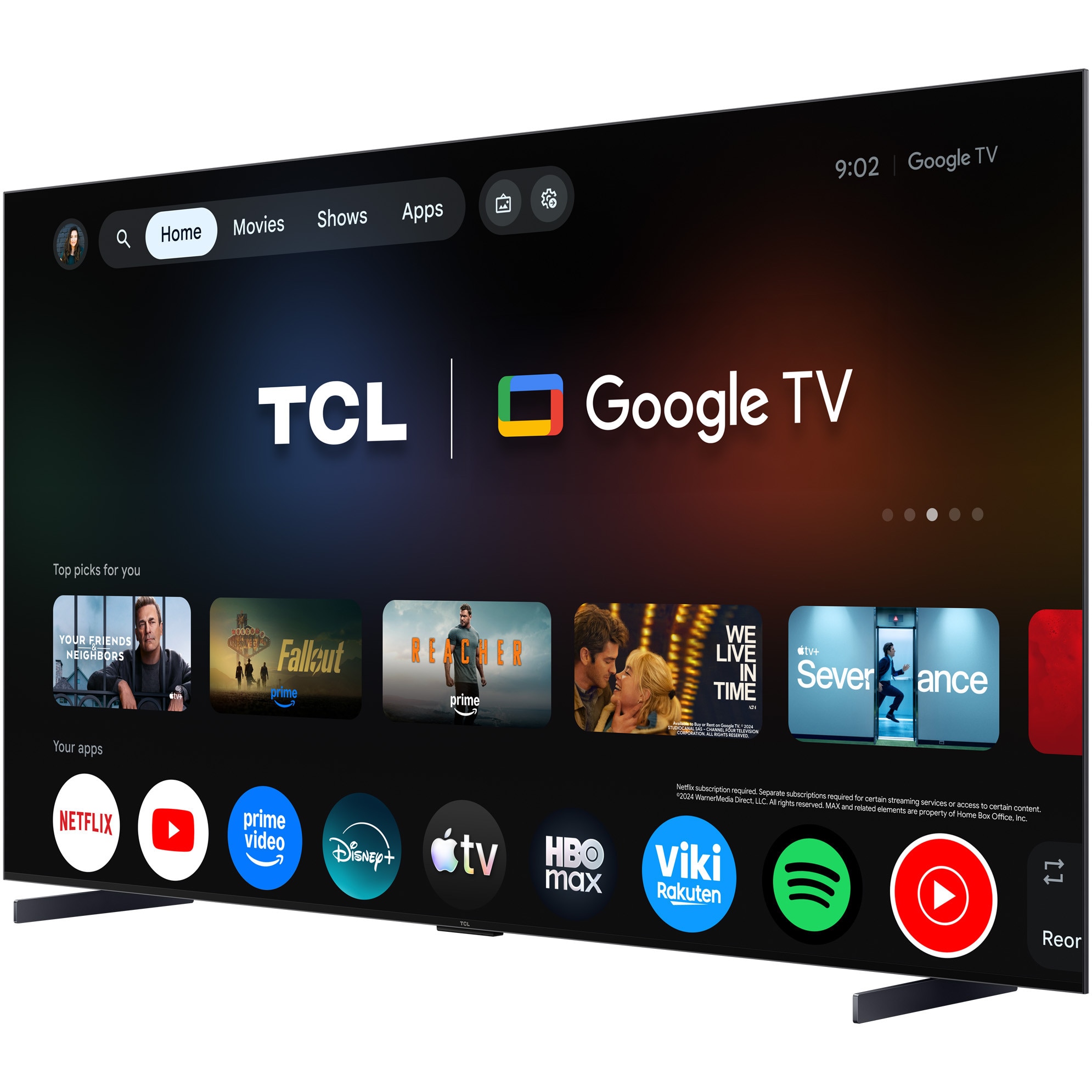 Televizor TCL RGB-MiniLed 98RM7L, 248 cm, Smart Google TV, 4K Ultra HD, 144Hz, Clasa D (Model 2026)