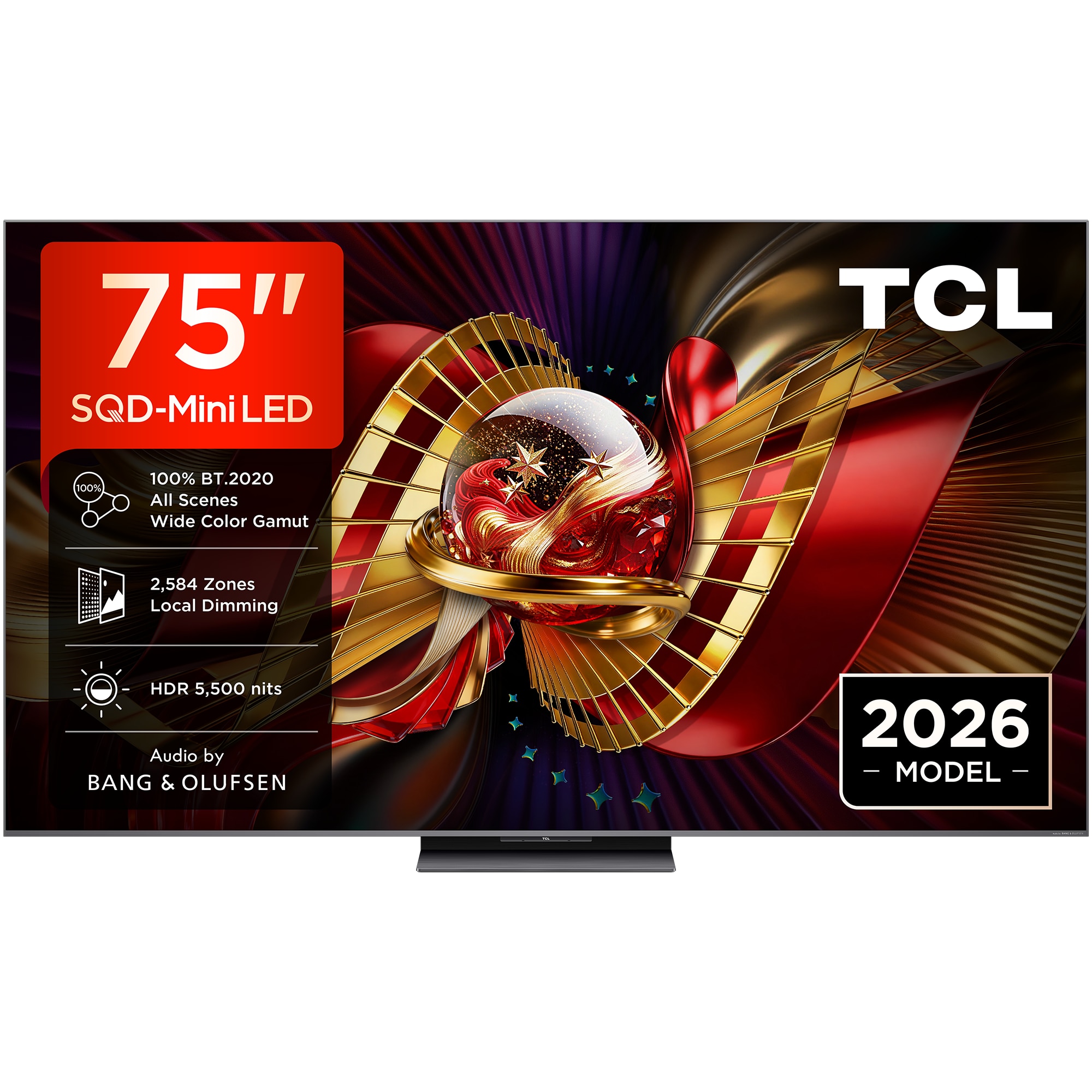 Televizor TCL SQD-MiniLed 75C8L, 189 cm, Smart Google TV, 4K Ultra