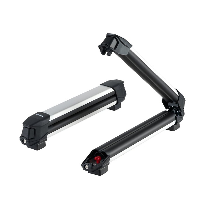 Tetőcsomagtartó sílécekhez és snowboardokhoz, VEVOR, 2 darab, 4 pár síléc vagy 2 snowboard kapacitás, méretek 665x85x100mm, zárrendszer