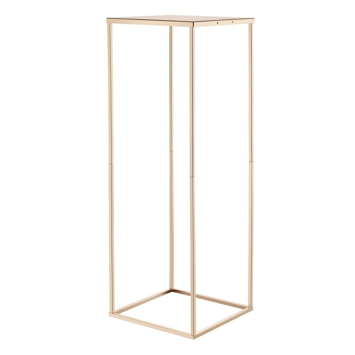 Suporturi flori de nunta, set 10 buc, VEVOR, 80cm, metalic, aurii, 280x280x800mm