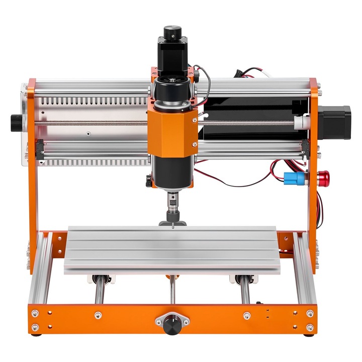 Masina de frezat CNC, VEVOR, 500W, 3 axe, zona de lucru 300x180x80mm, controler offline