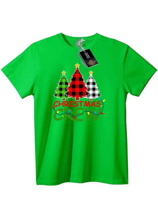 Tricou Echipă de Crăciun, Verde deschis