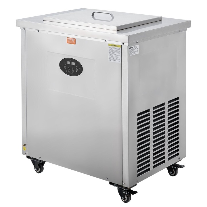 Masina comerciala de inghetata pe bat, VEVOR, set de 2 matrite, 52 PCS, otel inoxidabil, 57 kg