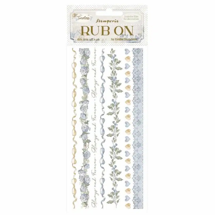 Rub-on cm 10, 16x21, 6 - Timeless stripes
