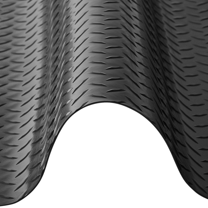 PVC garázsszőnyeg, VEVOR, 1.2 x 3.05 m, 2.2 mm, fekete, karcálló