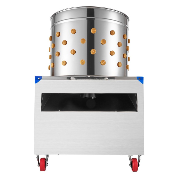 Masina de smuls pene pentru pui VEVOR, 19.7 in tambur, 2HP, 106 degete de cauciuc, inox, 22x22x35 in