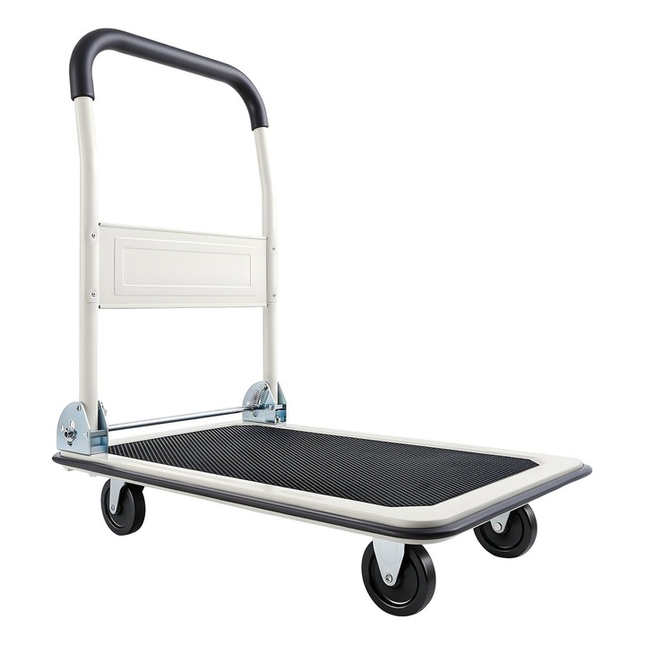 VEVOR összecsukható szállítókocsi, 149.69 kg teherbírás, 735x480x825 mm méret, forgatható kerekek