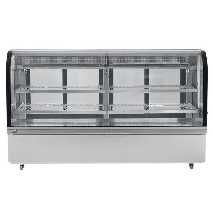 Vitrina refrigerata, VEVOR, 32 Cu.Ft./901L, 4 niveluri, iluminare LED, 2000x820x1200mm