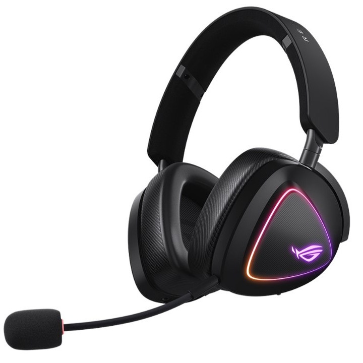 Căști de gaming ASUS ROG Delta II, 50 mm, RGB Aura Sync, USB-C, wireless