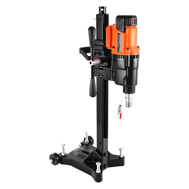 Masina de forat cu miez de diamant VEVOR, 20-254 mm, 10 burghie, 2500W, 2 viteze, tip vertical