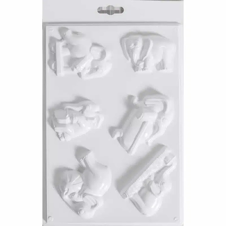 Formă de turnat ipsos 29 x 18 cm, elefanți