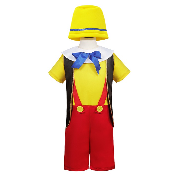 Costum de carnaval pentru copii Pinocchio, stil clasic, marimea XL