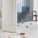 TV állvány kerekekkel, univerzális Pedestal, Moon Rollin' Regular, 40"-60" (101-152 cm) képátlóhoz, maximális terhelhetőség 50 kg, forgatható és csúszásmentes kerekek, könnyen összeszerelhető, szatén rozsdamentes acél, skandináv design, króm