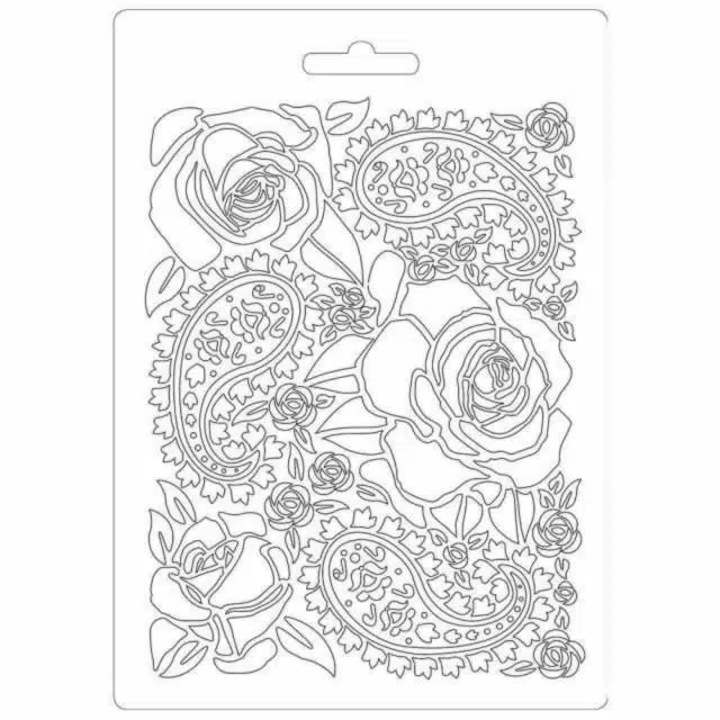 Lágy PVC öntőforma - A5 - Rózsák