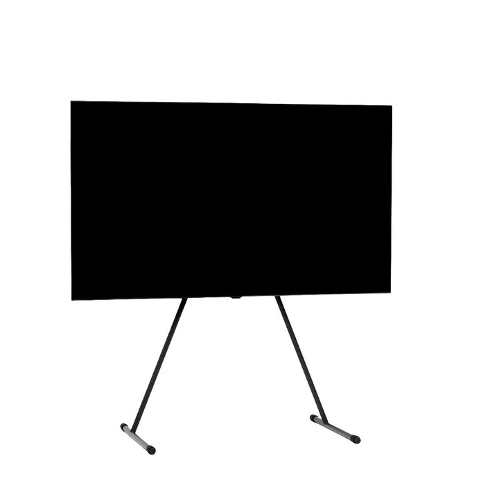 Univerzális TV állvány, Pedestal típusú, Viva, 32"-70" (81-177 cm) képátlóhoz, maximális teherbírás 50 kg, csúszásmentes lábak, könnyen összeszerelhető, szatén rozsdamentes acél, skandináv design, antracit