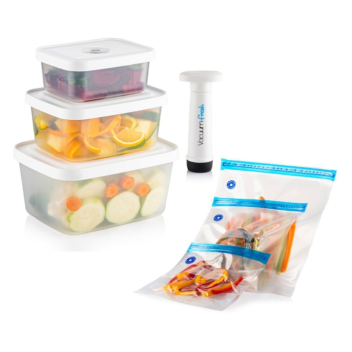 Set depozitare vid Timeless Tools, 6 buc, plastic, diverse dimensiuni