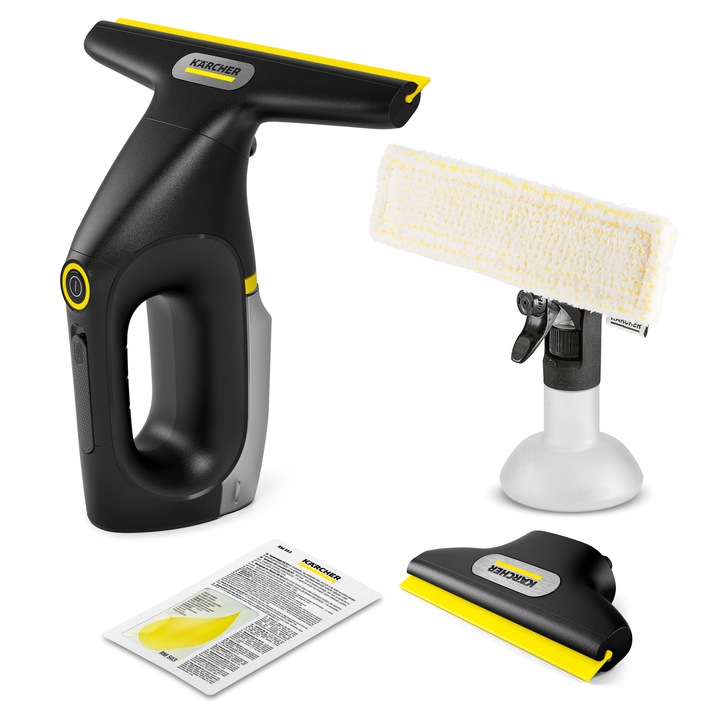 Aspirator geamuri Karcher WV 3 Comfort Black, rezervor XXL, alimentare cu acumulator, capacitate 200 ml