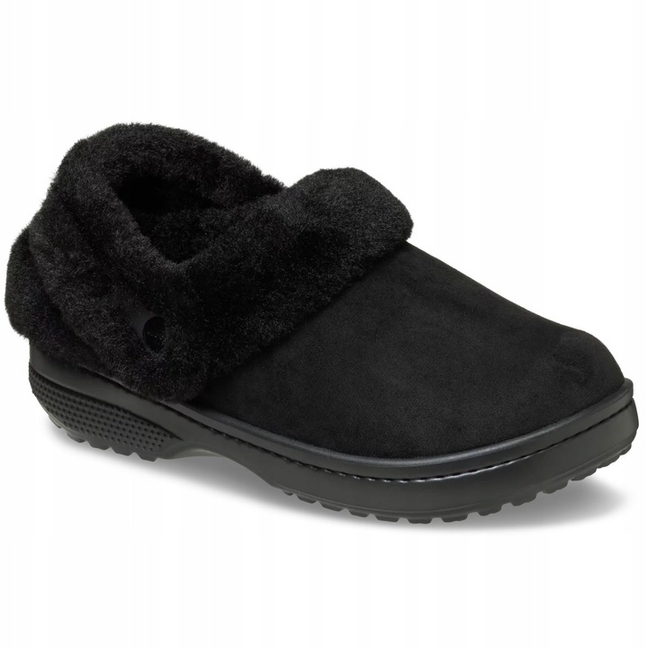 Crocs, Classic Unfurgettable Suede negru, Negru, 36-37