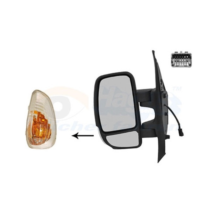 Ляво огледало VAN WEZEL 3799807, за Nissan NV400, Opel Movano B, Renault Master 3, одобрено, сертифицирано от RAR
