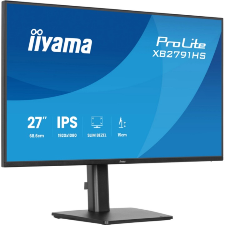 Monitor Iiyama 27 inch, 1920 x 1080 pixeli, 1ms, Negru