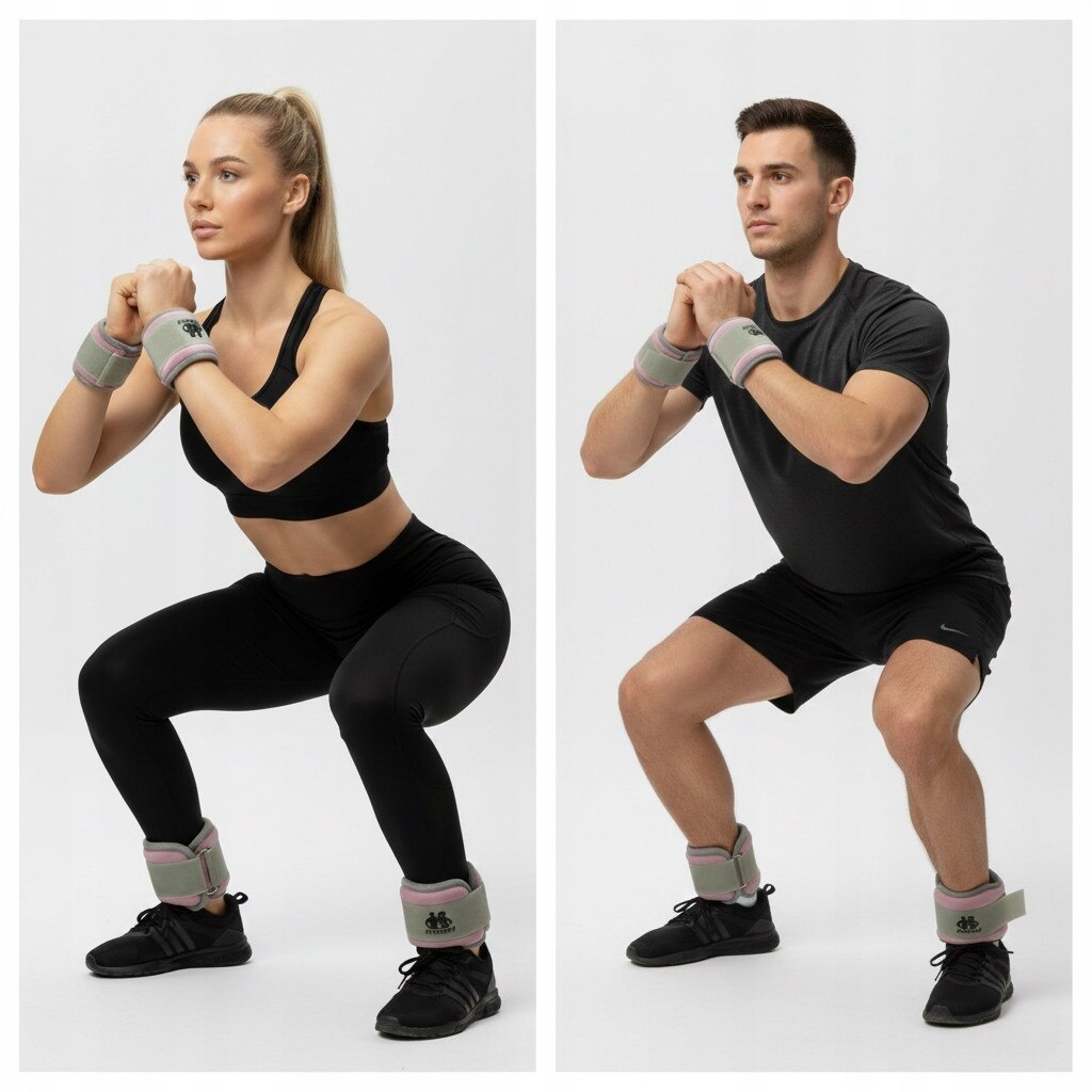 Set greutati fitness 2x0,5kg, Fitchemy, roz, 27x9cm - eMAG.ro