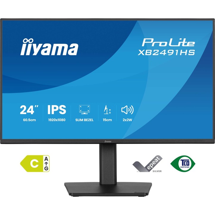 Monitor Iiyama ProLite XB2491HS-B1 23,8" Full HD, IPS, 120Hz, Negru