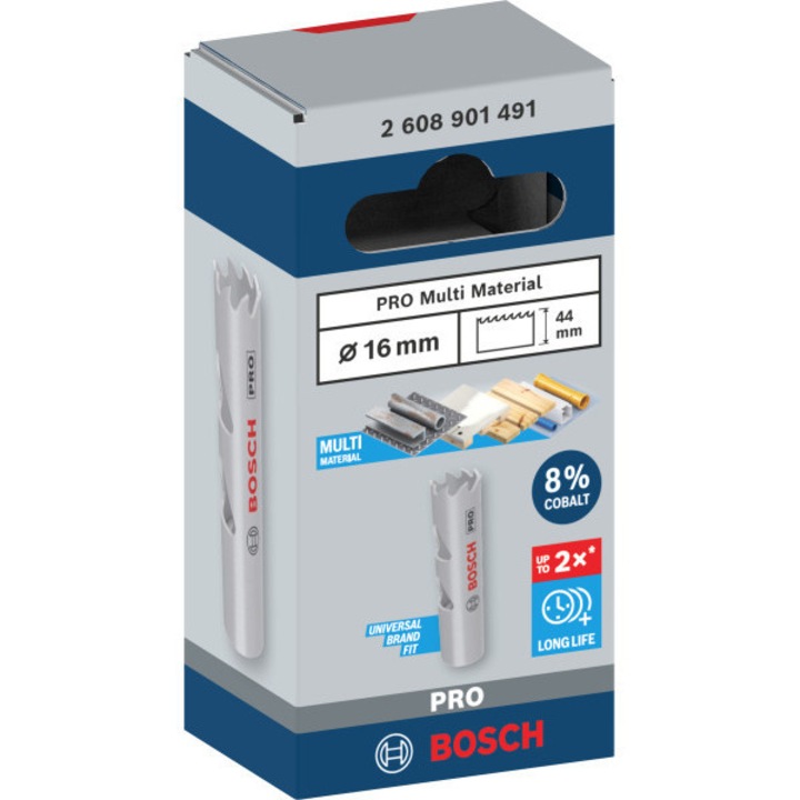 BOSCH PRO Körkivágó 16 mm (8% kobalttal) menetes Multi Material