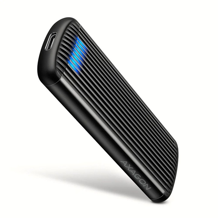 Rack Hard-disk AXAGON M.2 NVMe USB-C 10Gbps, Negru