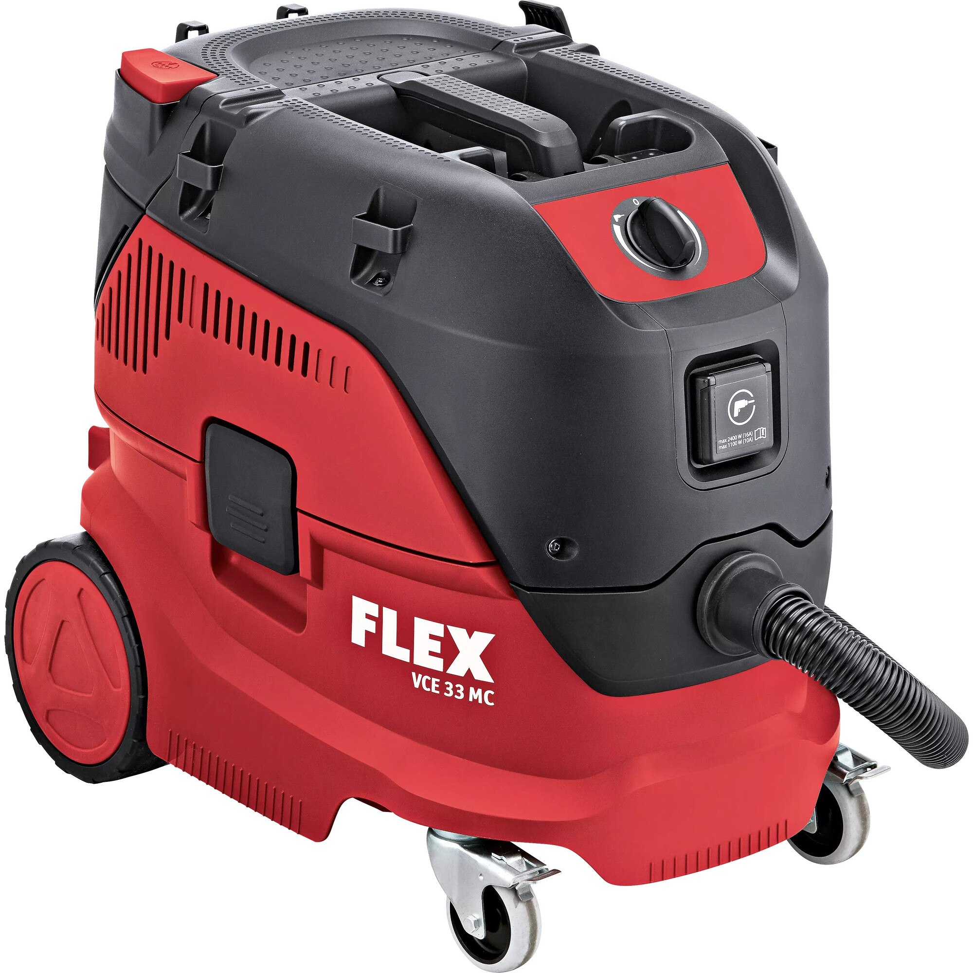 Aspirator umed uscat Flex VCE 33 L MC, 1200 W, 30 l, negru/rosu, cu accesorii