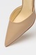 NINE WEST, Pantofi de piele cu varf ascutit si toc Esen, Bej roscat