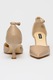 NINE WEST, Pantofi de piele cu varf ascutit si toc Esen, Bej roscat