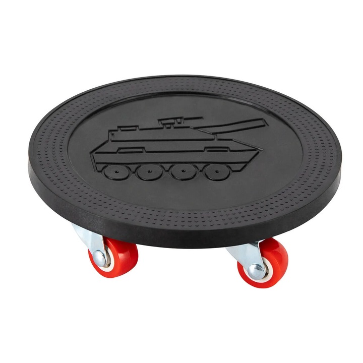 Dispozitiv de mutat mobila, Set role mobilier, 4 bucati, cu parghie de ridicare, rotire 360°, capacitate 500 kg