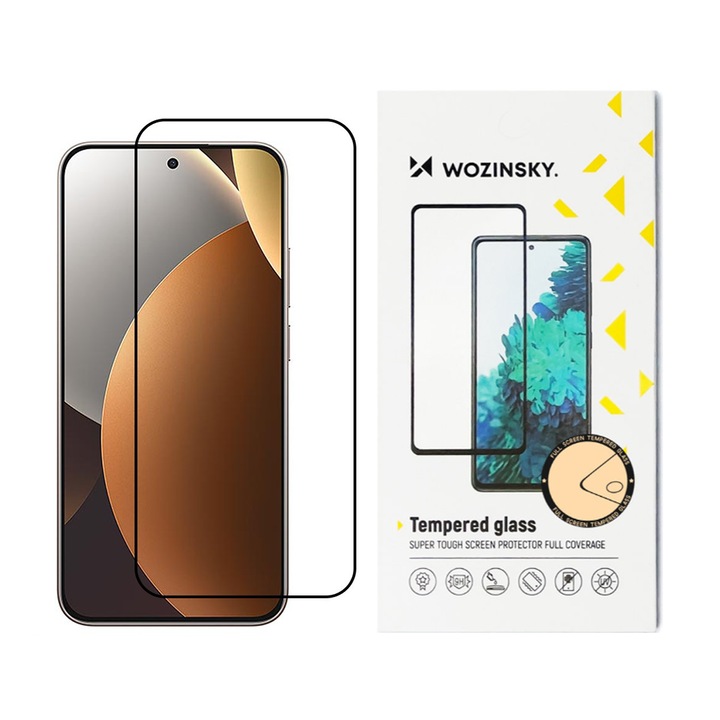 Стъклен Протектор Wozinsky за Xiaomi Redmi Note 15 Pro 5G, Anti Shock, Прозрачен/ Черен