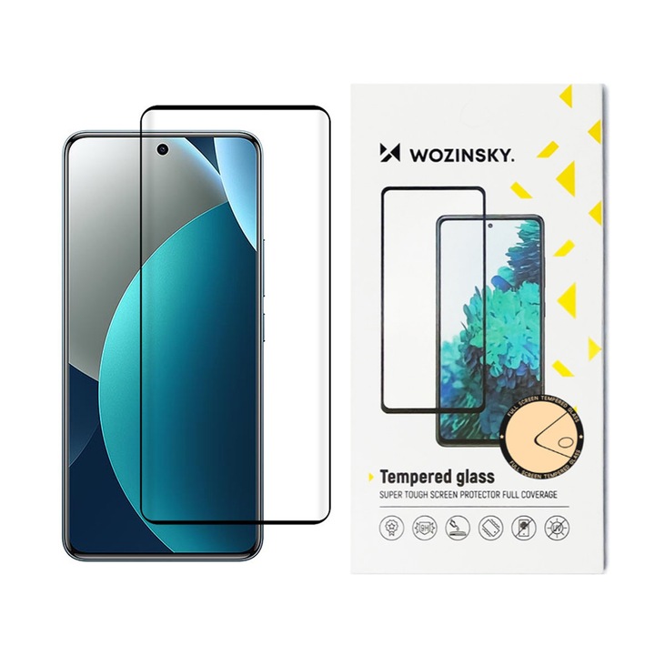 Стъклен Протектор Wozinsky за Xiaomi Redmi Note 15 Pro 4G, Anti Shock, Прозрачен/ Черен