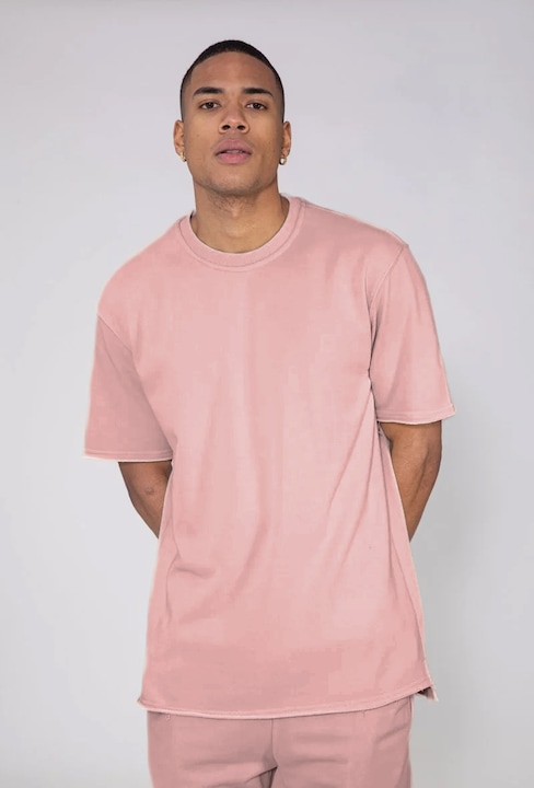 Férfi póló, 1146, Normal Fit, pamut, Rózsaszín